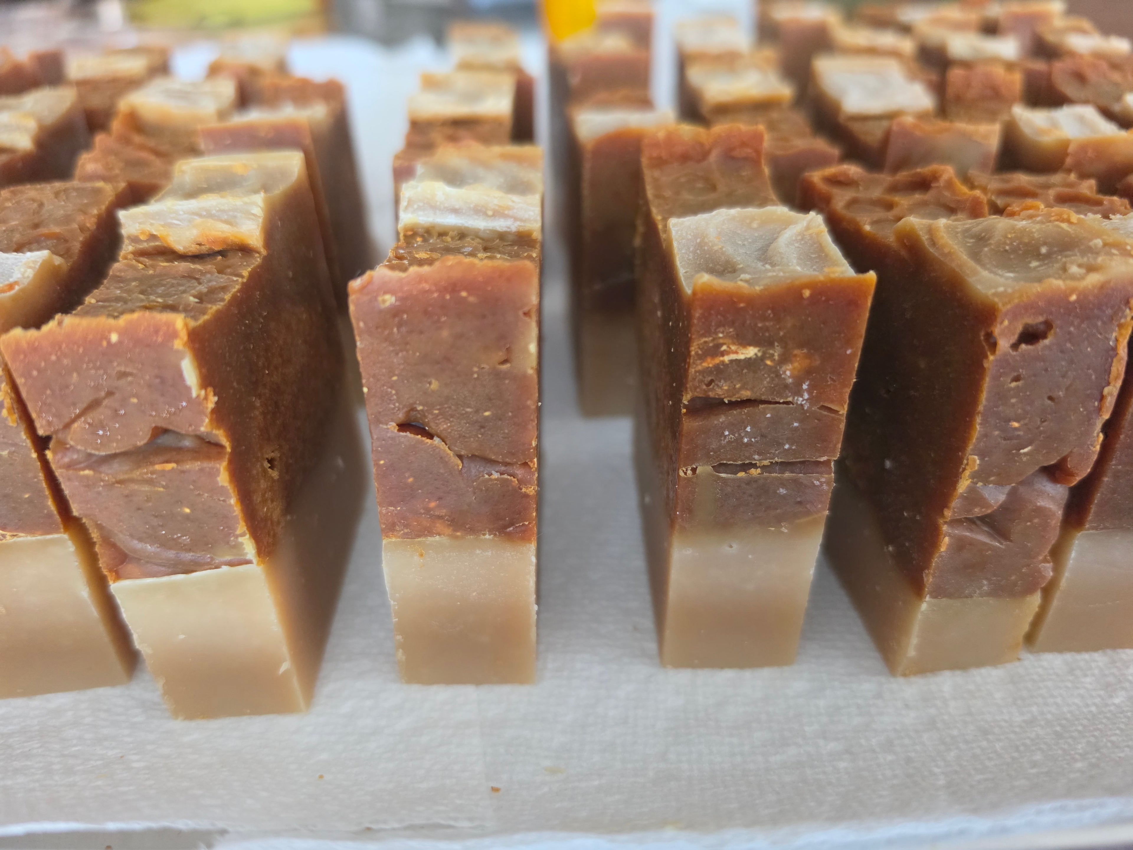 50% OFF Uneven Shaped Turmeric Papaya with Kojic in Goat Milk Soap